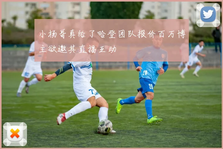小杨哥真给了哈登团队报价百万博主欲邀其直播互动