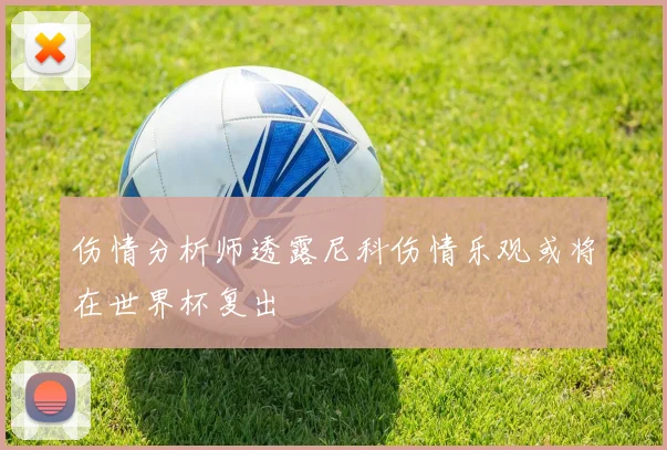 伤情分析师透露尼科伤情乐观或将在世界杯复出